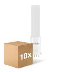 Fordelspakning 10x Noxion Lucent PL-S LED 4.3W - 840 Kald Hvit | 4-Stift - Erstatter 9W