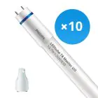 Fordelspakning 10x Philips LED Lysrør T8 MASTER (EM/Mains) Ultra Output 14.7W 2300lm - 830 varm hvit | 120cm - erstatter 36W